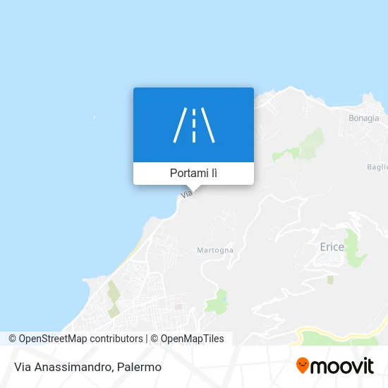 Mappa Via Anassimandro