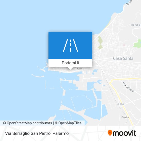 Mappa Via Serraglio San Pietro