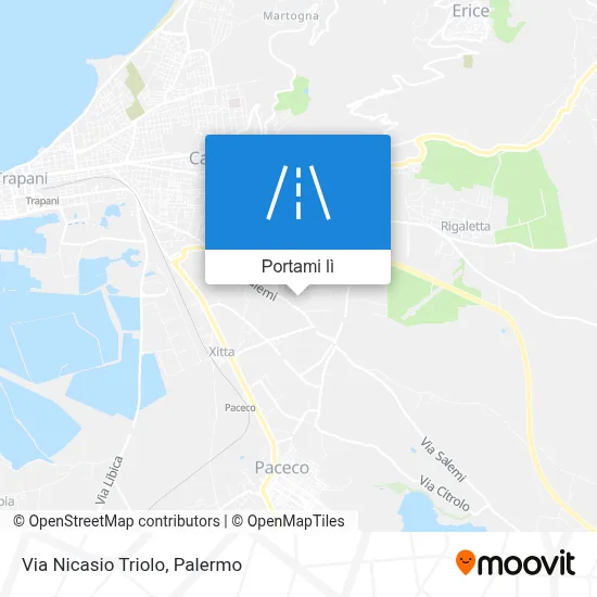 Mappa Via Nicasio Triolo