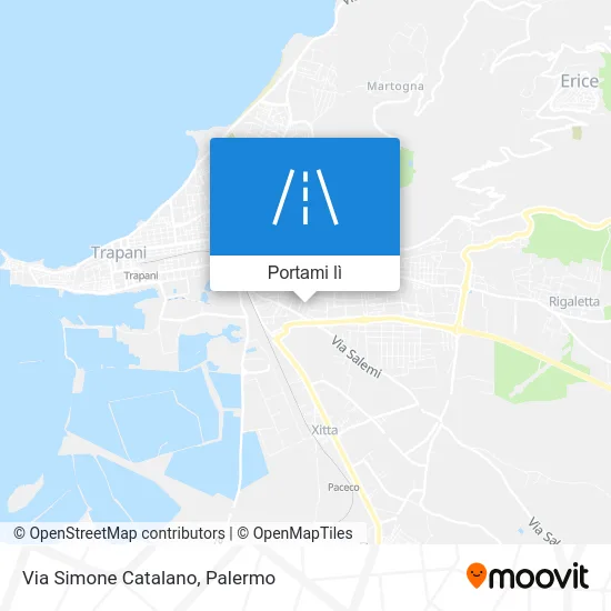 Mappa Via Simone Catalano