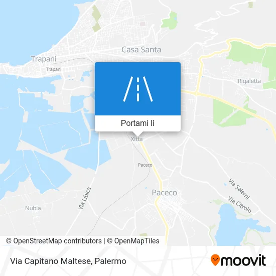 Mappa Via Capitano Maltese