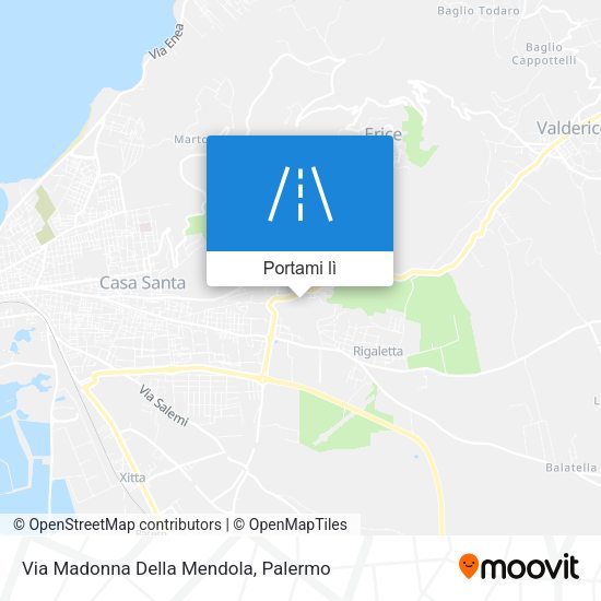 Mappa Via Madonna Della Mendola
