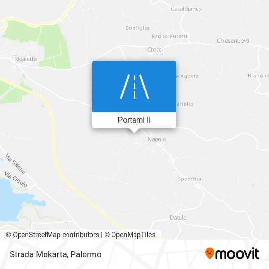 Mappa Strada Mokarta