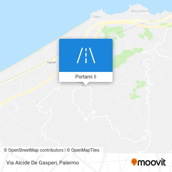 Mappa Via Alcide De Gasperi