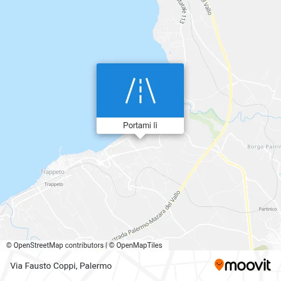 Mappa Via Fausto Coppi