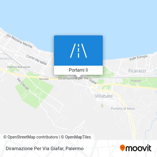 Mappa Diramazione Per Via Giafar