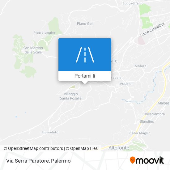 Mappa Via Serra Paratore