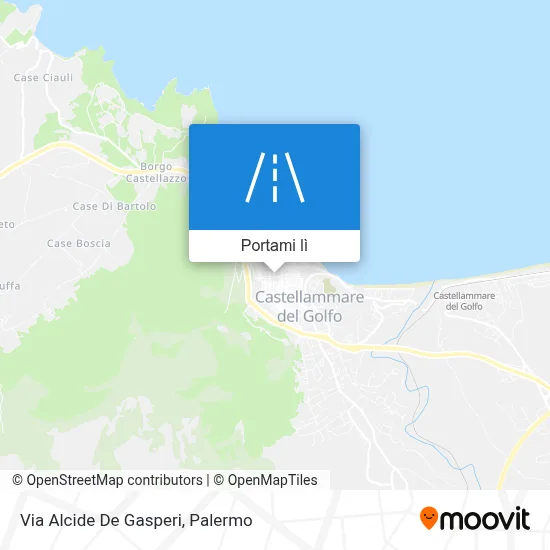 Mappa Via Alcide De Gasperi