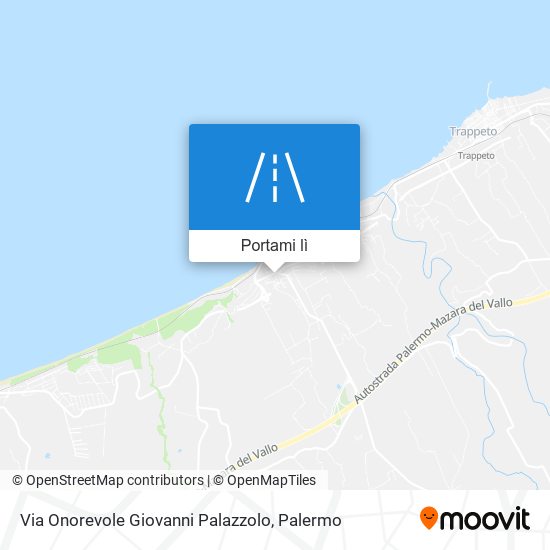 Mappa Via Onorevole Giovanni Palazzolo