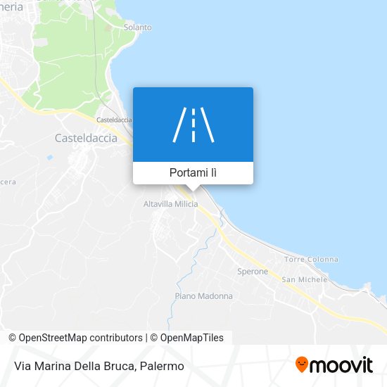 Mappa Via Marina Della Bruca