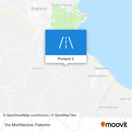 Mappa Via Monfalcone