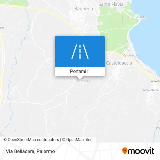 Mappa Via Bellacera