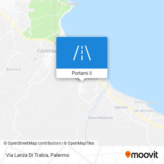 Mappa Via Lanza Di Trabia