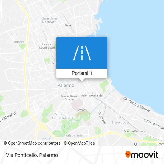 Mappa Via Ponticello