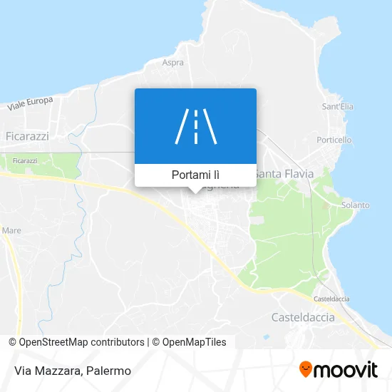 Mappa Via Mazzara