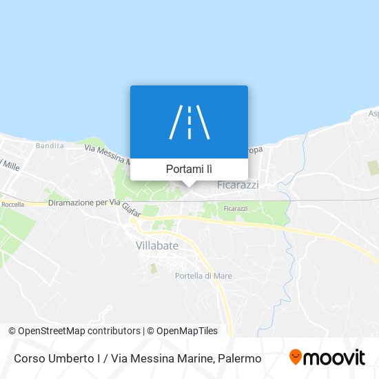 Mappa Corso Umberto I / Via Messina Marine