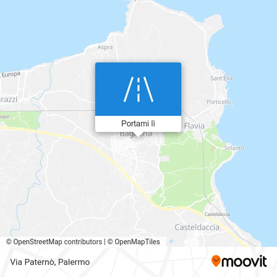 Mappa Via Paternò