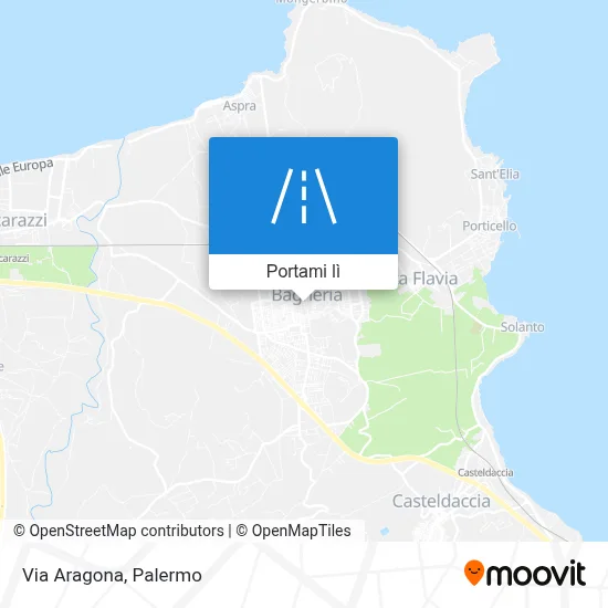 Mappa Via Aragona