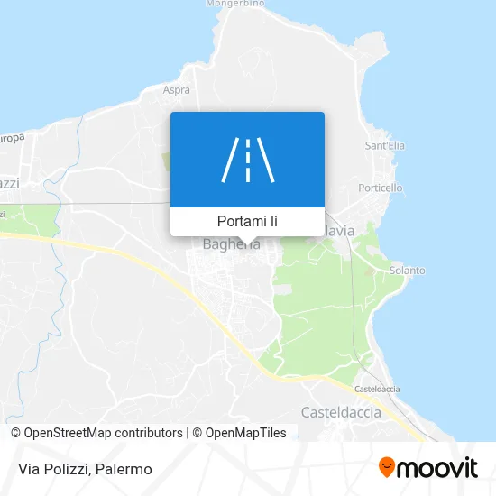 Mappa Via Polizzi