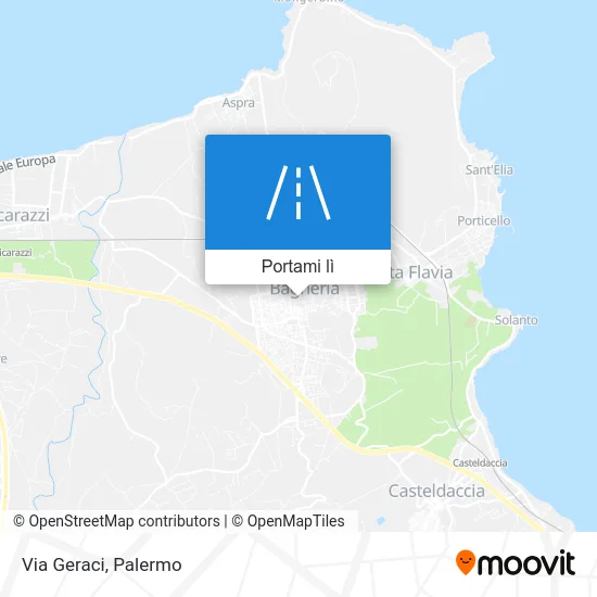 Mappa Via Geraci