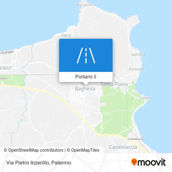 Mappa Via Pietro Inzerillo