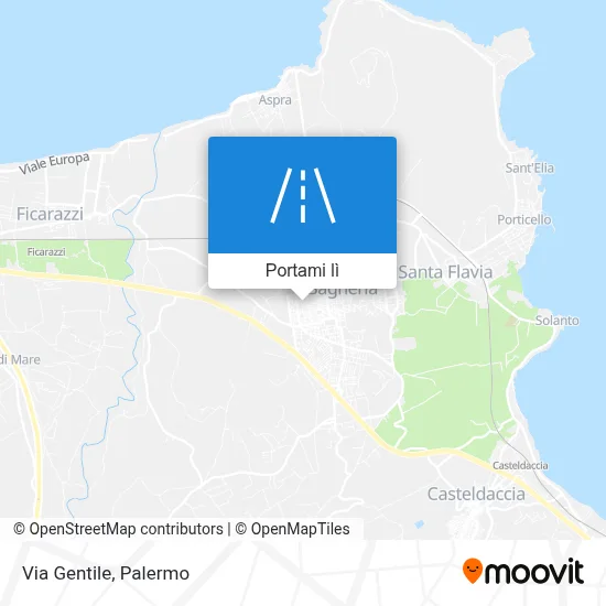 Mappa Via Gentile