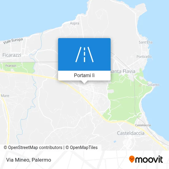 Mappa Via Mineo