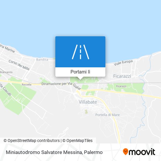 Mappa Miniautodromo Salvatore Messina