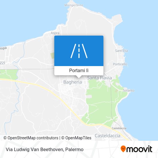 Mappa Via Ludwig Van Beethoven