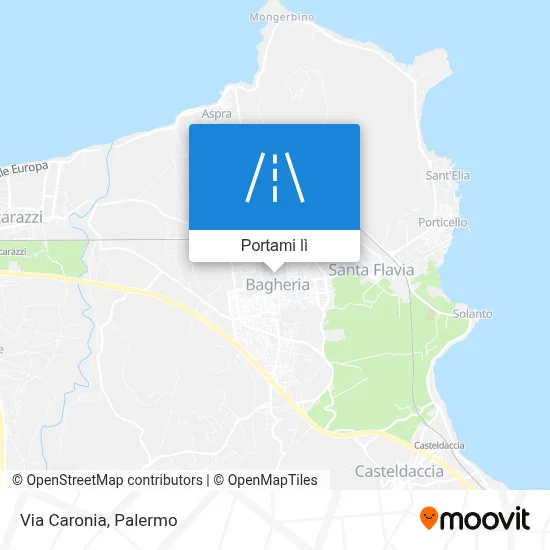 Mappa Via Caronia