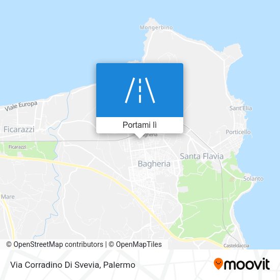 Mappa Via Corradino Di Svevia