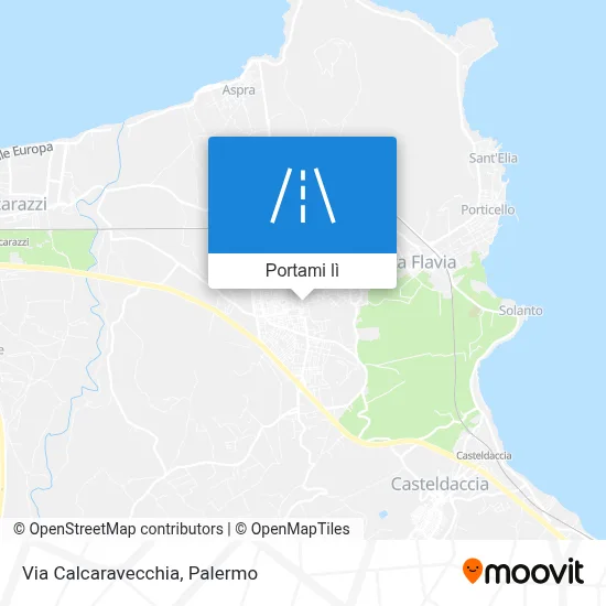 Mappa Via Calcaravecchia