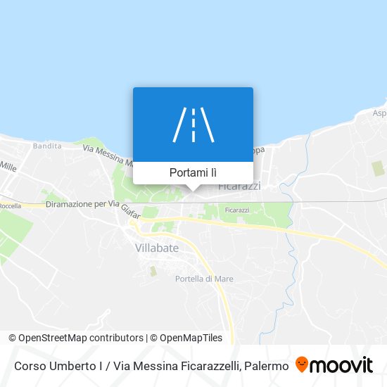 Mappa Corso Umberto I / Via Messina Ficarazzelli