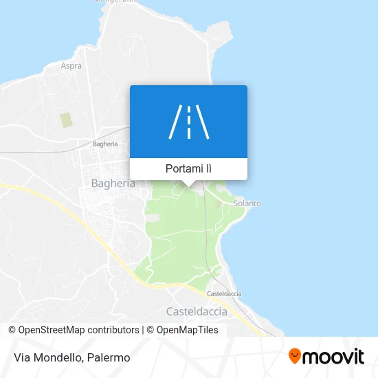 Mappa Via Mondello