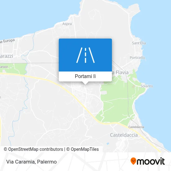 Mappa Via Caramia