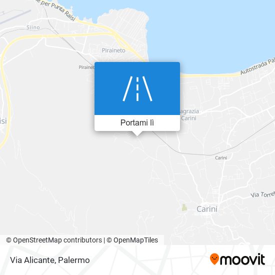 Mappa Via Alicante