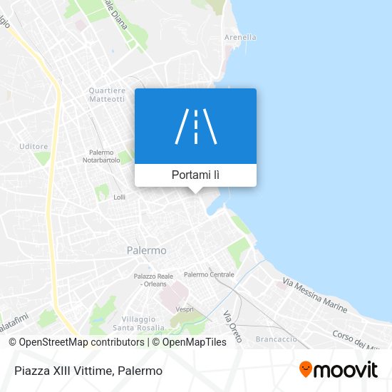 Mappa Piazza XIII Vittime