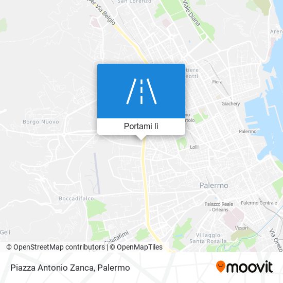 Mappa Piazza Antonio Zanca