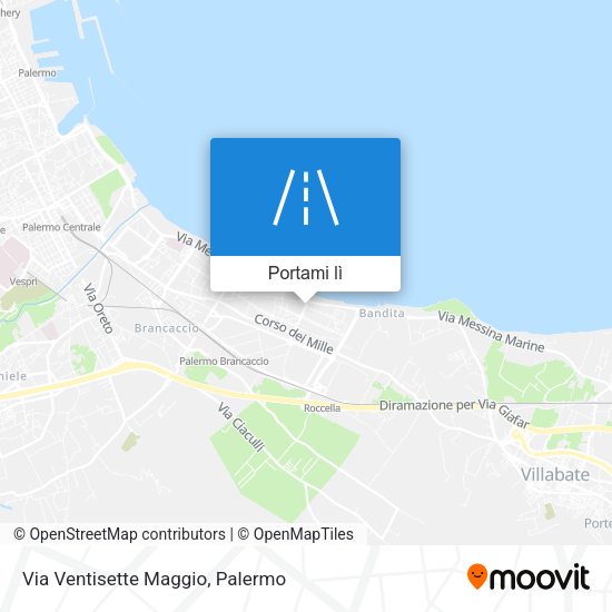 Mappa Via Ventisette Maggio