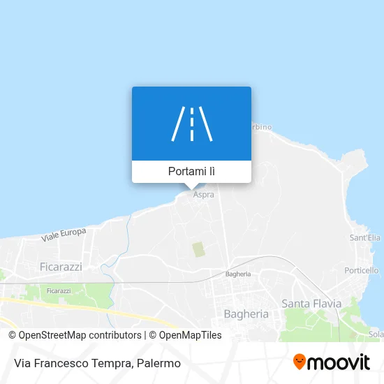 Mappa Via Francesco Tempra
