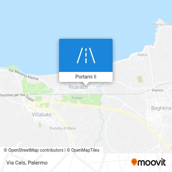 Mappa Via Cels