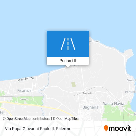 Mappa Via Papa Giovanni Paolo II