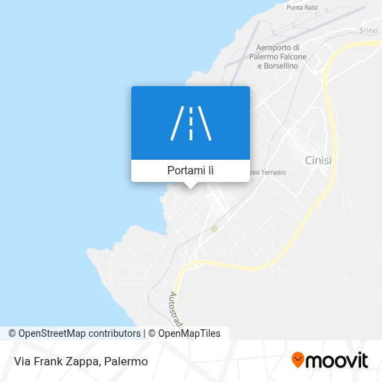 Mappa Via Frank Zappa