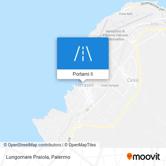 Mappa Lungomare Praiola
