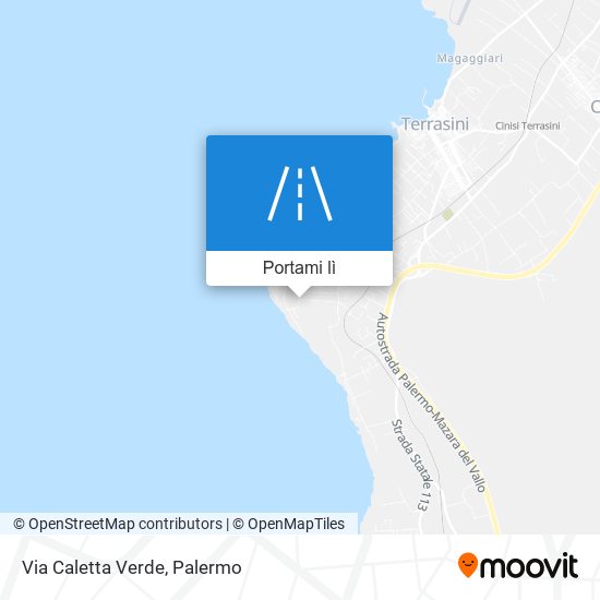 Mappa Via Caletta Verde