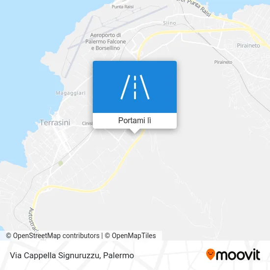 Mappa Via Cappella Signuruzzu