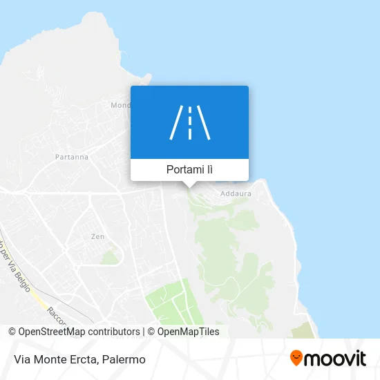 Mappa Via Monte Ercta