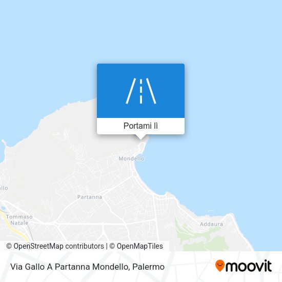 Mappa Via Gallo A Partanna Mondello