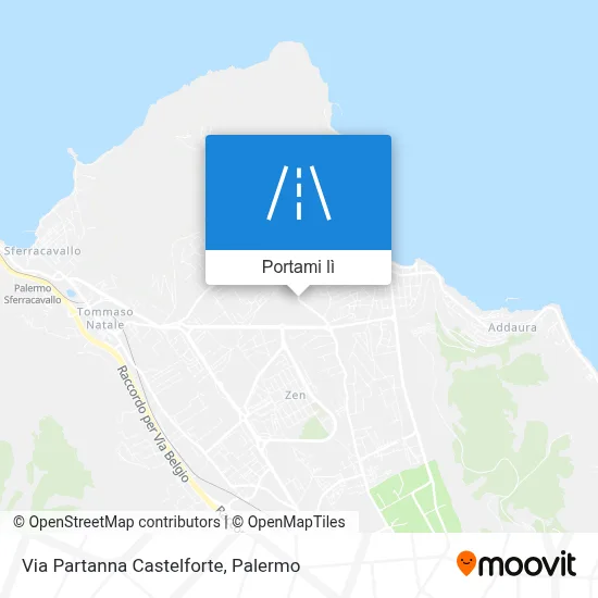 Mappa Via Partanna Castelforte