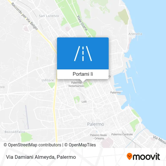 Mappa Via Damiani Almeyda